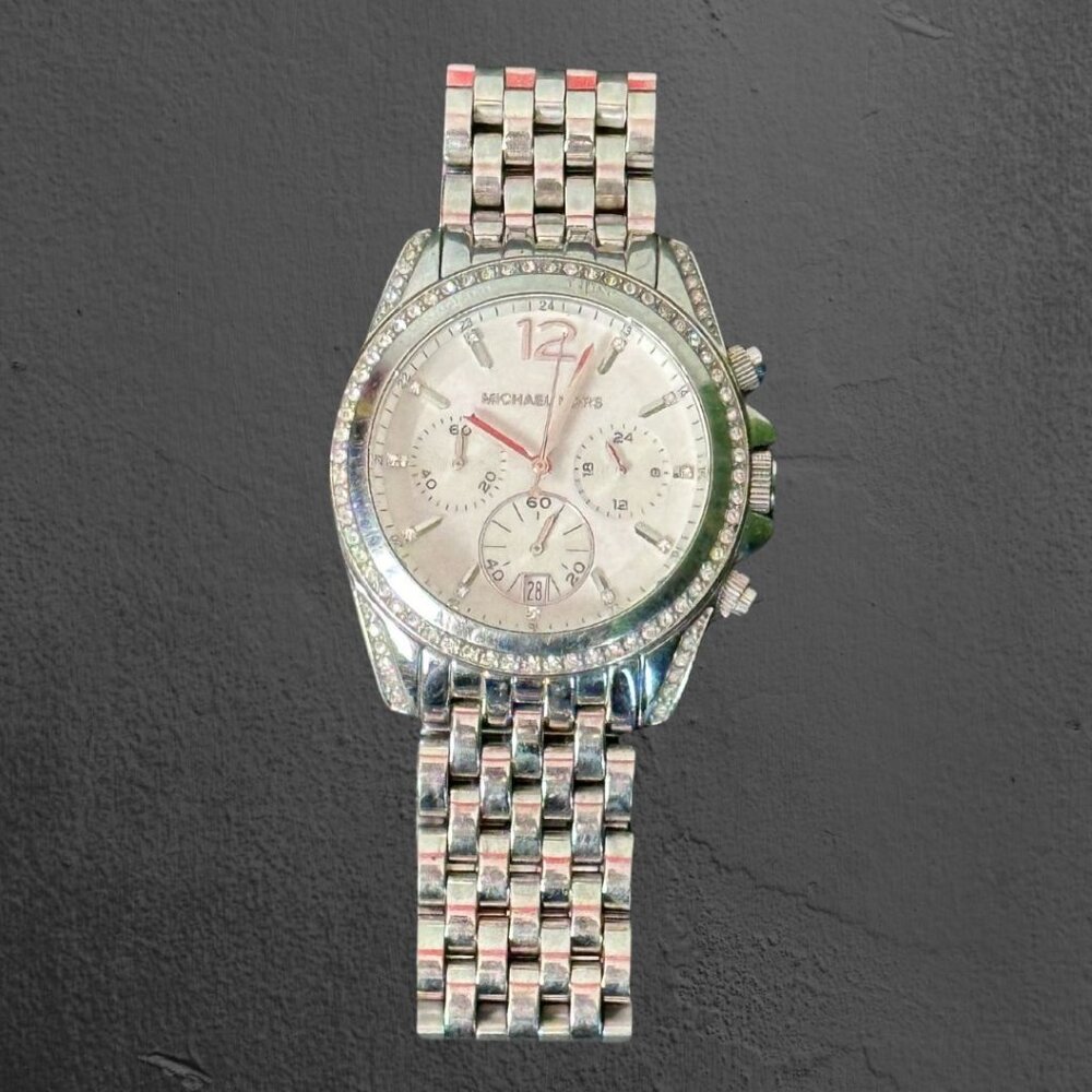 Michael Kors White Stainless Steel Pressley MK5863 Watch